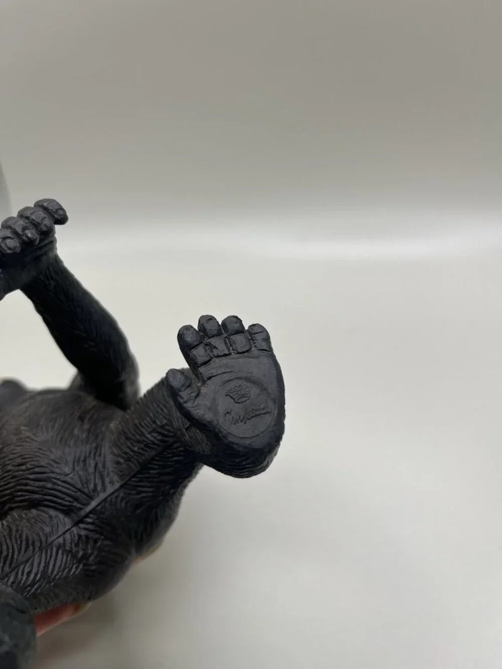 Vintage 80s Imperial Toys Gorilla Ape Figure Black Rubber King Kong Style Retro